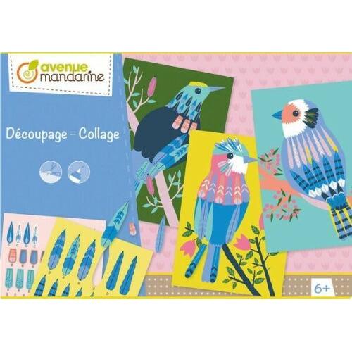 Découpage - Collage - Oiseaux - Loisirs Créatifs Enfants - Avenue Mandarine