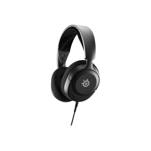 SteelSeries Arctis Nova 1 - Micro-casque - circum-aural - filaire - jack 3,5mm - noir - pour Nintendo Switch; Sony PlayStation 4, Sony PlayStation 5