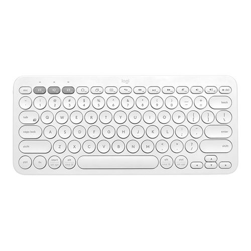 Logitech Clavier Bluetooth multi-appareils K380 - Clavier - sans fil - Bluetooth 3.0 - QWERTY - R.-U. - blanc cassé