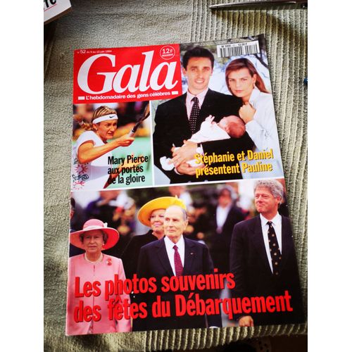 Gala N°52 - Reine Elisabeth Ii - Stéphanie De Monaco - Mary Pierce - Caroline De Monaco - Les Kennedy - Elvis Presley - Johnny Et Adeline - Famille Royale D'angleterre Aux Courses