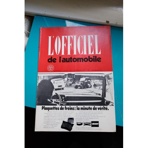 L Officiel De L Automobile N° 3 1974 Magazine Moteurs Hors-Bord Carburants