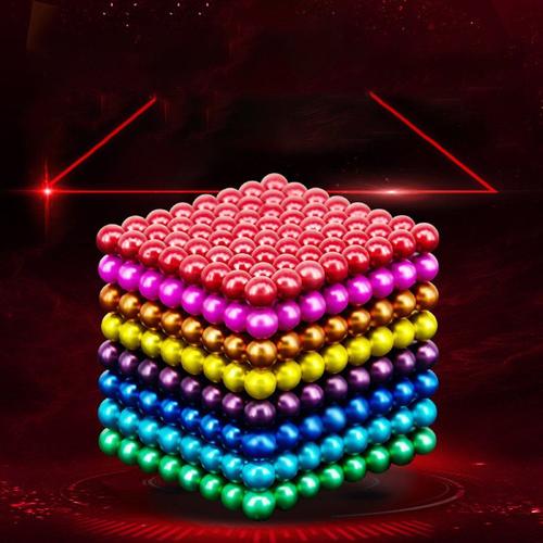Jeu de Boules magnétiques 1000 boules colorées magnétiques Buck Perles  Décompression