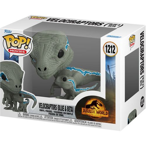 Funko Pop!&buddy: Jurassic World: Dominion- Velociraptor (Blue & Beta) [] Vin