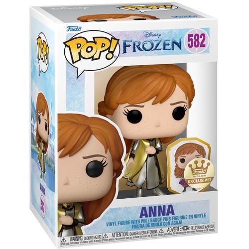 Figurine Funko Pop - La Reine Des Neiges [Disney] N°582 - Anna - Métallique Sticker Doré (56592)