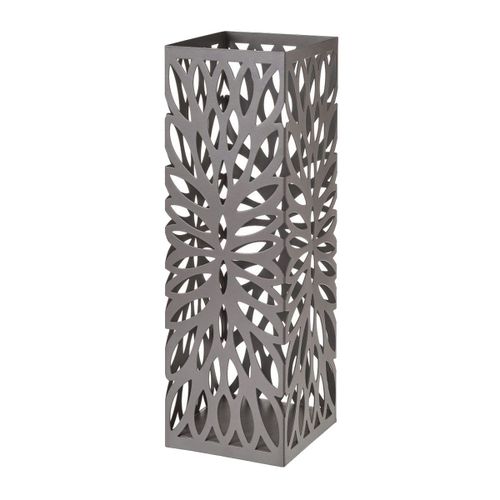 Porte-parapluies en métal gris mat 49 cm