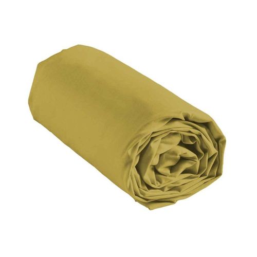 Drap Housse En Coton "Linette" 160x200cm Jaune
