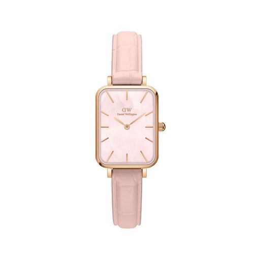 Montre Femme Daniel Wellington Quadro En Cuir Rose