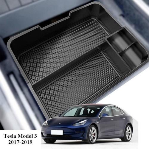 Pour Tesla Pour Modèle 3 Y Accoudoir Central Boîte De Rangement