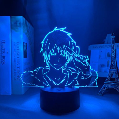 Lampe Led en 3d pour chambre à coucher, personnage de Bungo, chiens errants, Izaya Orihara, veilleuse, cadeau pour enfants