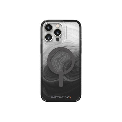 Gear4 Milan Snap - Coque De Protection Pour Téléphone Portable - Compatibilité Avec Magsafe - D3o Crystalex - Tourbillon Noir - Pour Apple Iphone 14 Pro Max