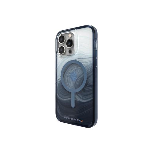 Gear4 Milan Snap - Coque De Protection Pour Téléphone Portable - Compatibilité Avec Magsafe - D3o Crystalex - Tourbillon Bleu - Pour Apple Iphone 14 Pro Max