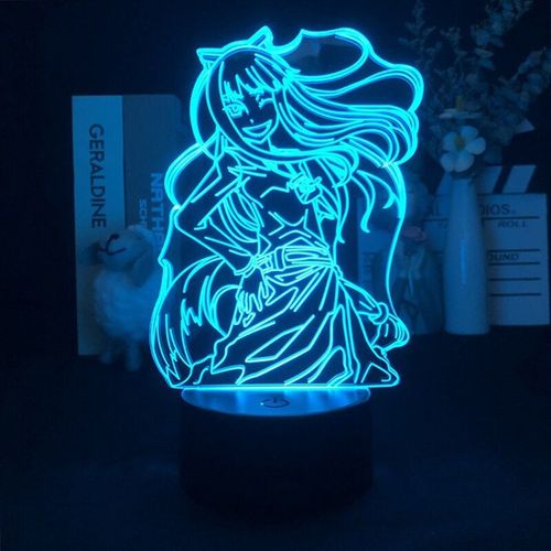 Lampe Led 3d En Acrylique, Veilleuse À Couleur Changeante, Idéale Pour Une Chambre À Coucher, Renard, Senko, San