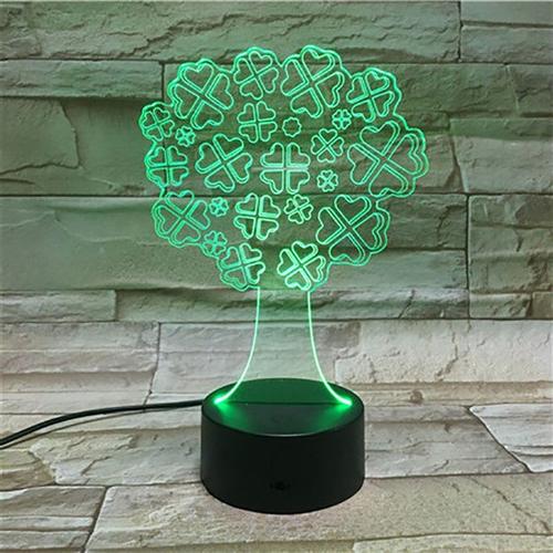 Lampe Led 3d En Acrylique, Veilleuse, Arbre D'amour, Chambre À Coucher, Commande Par Téléphone Intelligent Avec Télécommande, Meilleur Cadeau Pour La Fête Des Mères