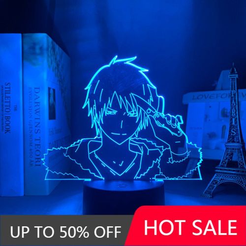Lampe Led en 3d pour chambre à coucher, personnage de Bungo, chiens errants, Izaya Orihara, veilleuse, cadeau pour enfants