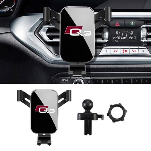 Pour Q3 Black - Support De Téléphone Portable, Navigation Gps, Pour Voiture, Pour Iphone Samsung Huawei Xiaomi Audi