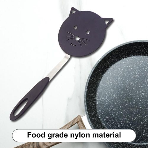 Spatule À Frire En Forme De Chat, Résistant À La Chaleur, Viande De B¿Uf, ¿Uf, Grattoir De Cuisine En Acier Inoxydable, Retourneurs Antiadhésifs, Wok Spatule Pour La Cuisson