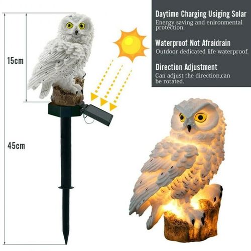 Lampe Solaire À Led, Luminaire Décoratif D'extérieur, Hibou, Animal, Elfe, Pelouse, Jardin, Chemin Unique, Nouveauté 2022