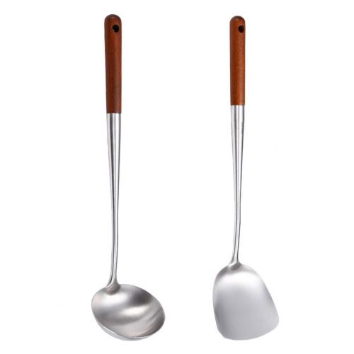 Spatule De Cuisine En Acier Inoxydable, Antiadhésif, Résistant À La Chaleur, Pelle De Cuisine