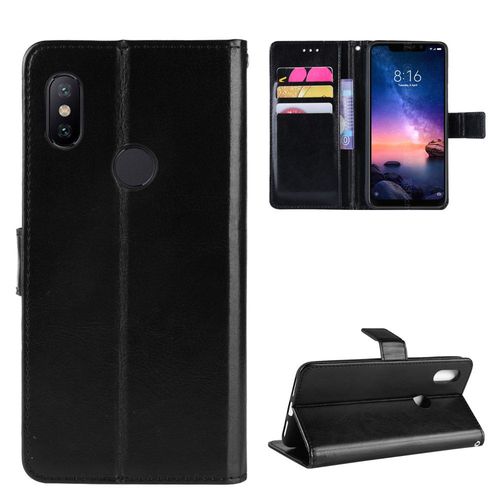 Coque Xiaomi Redmi Note 6 Pro,Etui Pour Xiaomi Redmi Note 6 Pro,Coque En Cuir Pour Xiaomi Redmi Note 6 Pro,Convient A Etui La Xiaomi Redmi Note 6 Pro,Noir