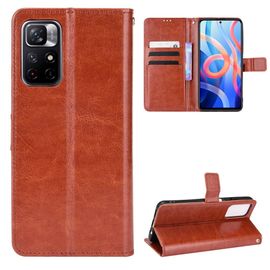 Coque Xiaomi Redmi Note 11,Etui Pour Xiaomi Redmi Note 11,Coque En Cuir Pour Xiaomi Redmi Note 11,Convient A Etui La Xiaomi Redmi Note 11,Marron