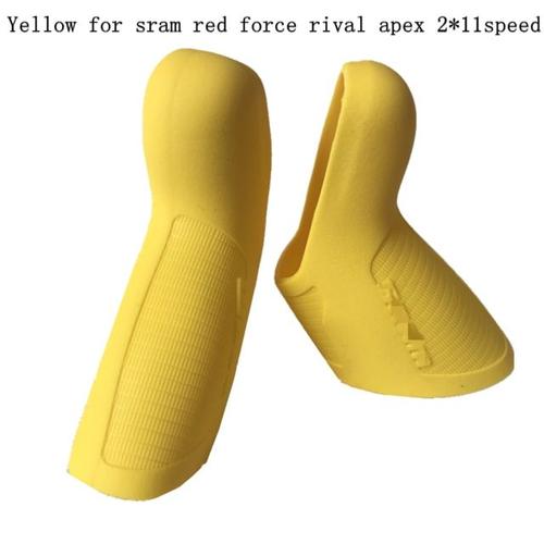 Jaune Pour Sram 11s - Poignée De Levier Mécanique En Silicone Pour Sram Red Force Rival Aepx10/11, 22 Vitesses, Housse De Protection Pour Poignée De Vélo