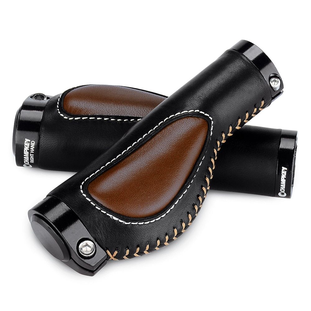 Noir Marron - Poigne De Vlo En Cuir Et Aluminium, Pices D...