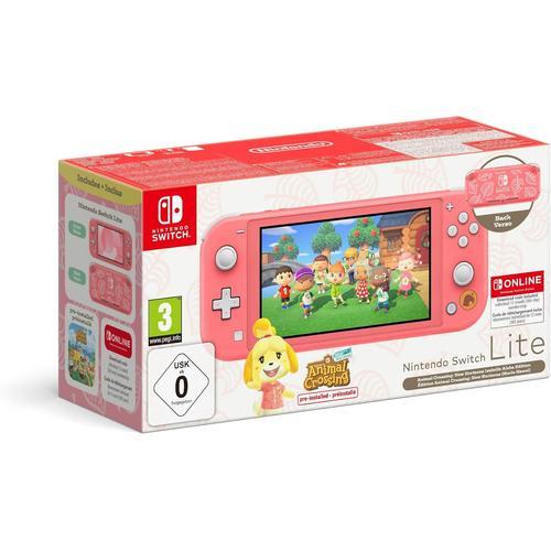 Console Lite Animal Crossing Corail Edition Limitée 2024 Nintendo Switch Nintendo