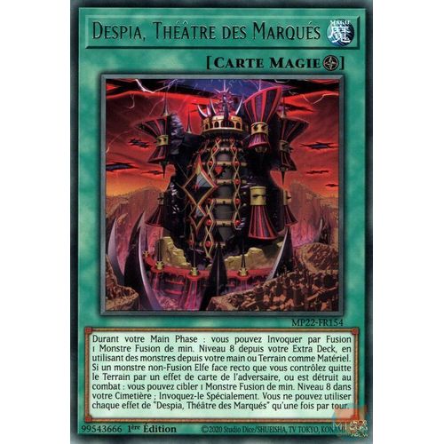 Yu Gi Oh Mp22 Fr154 Despia Théâtre Des Marqués Rare