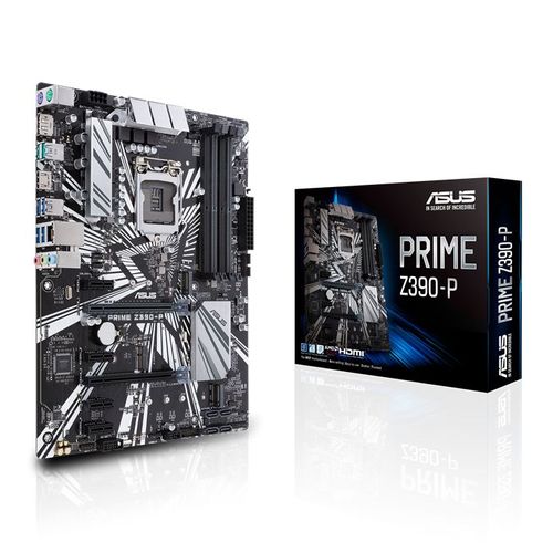 ASUS PRIME Z390-P - Carte-mère - ATX - LGA1151 Socket - Z390 Chipset - USB 3.1 Gen 1, USB 3.1 Gen 2 - Gigabit LAN - carte graphique embarquée (unité centrale requise) - audio HD (8 canaux)