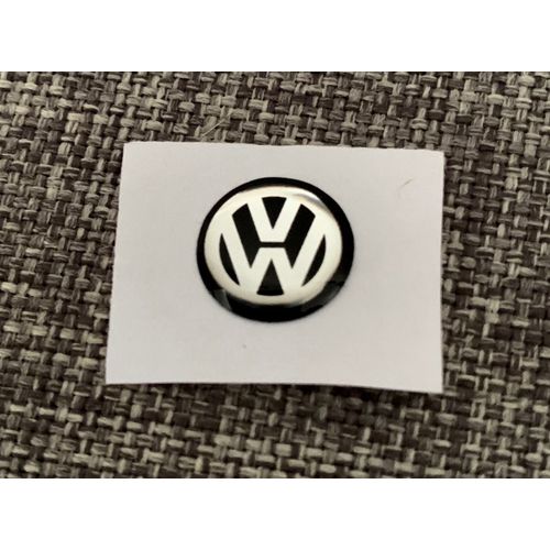 Logo Sticker Autocollant Vw Volkswagen 12mm Noir Télécommande Clé
