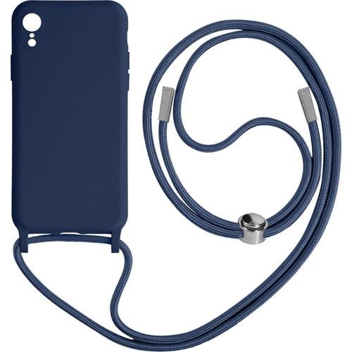 Coque Avizar Pour Iphone Xr Avec Lanière 80cm Bleu