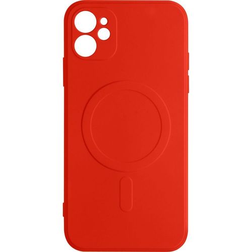 Coque Avizar Iphone 12 Silicone Souple Rouge