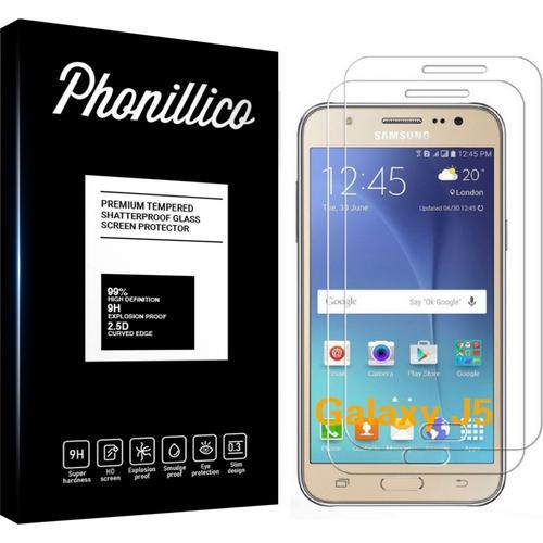 Verre Trempé Pour Samsung Galaxy J5 2015 J500 [Pack 2] Film Vitre Protection Ecran Ultra Resistant Phonillico®