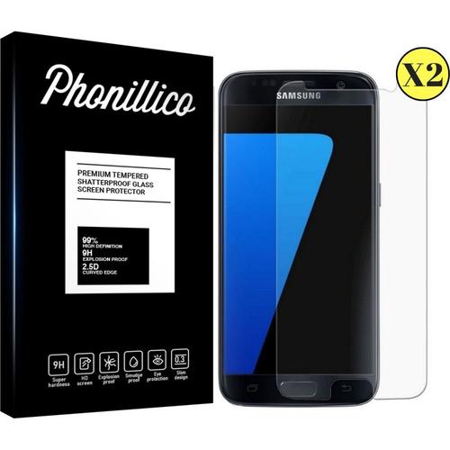 Verre Trempé Pour Samsung Galaxy S7 [Pack 2] Film Vitre Protection Ecran Ultra Resistant Phonillico®