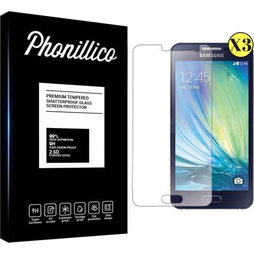 Verre Trempé Pour Samsung Galaxy A5 2015 A500 [Pack 3] Film Vitre Protection Ecran Ultra Resistant Phonillico®