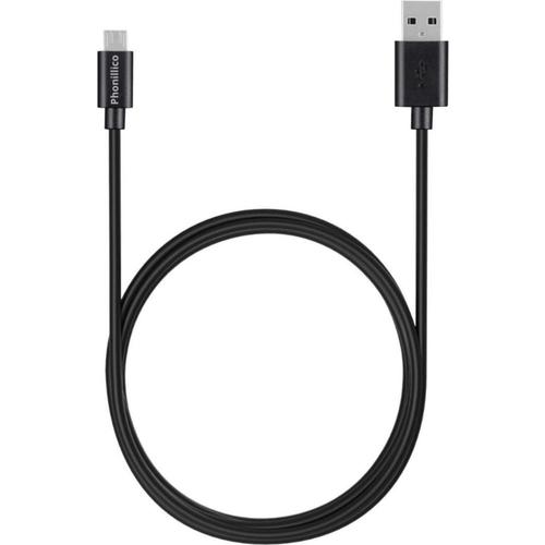 Cable pour Xiaomi Redmi 9A / Redmi 9C NFC / Redmi 9C - Cable chargeur micro usb Noir 1 Metre Phonillico©