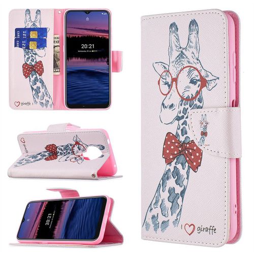 Saturcase Coque Pour Nokia G10 G20 / Nokia 6.3, Beau Motif Pu Cuir Magnétique Flip Portefeuille Support Porte-Carte Protecteur Housse Étui Pour Nokia G10 G20 / Nokia 6.3 (Bo-7)