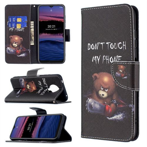 Saturcase Coque Pour Nokia G10 G20 / Nokia 6.3, Beau Motif Pu Cuir Magnétique Flip Portefeuille Support Porte-Carte Protecteur Housse Étui Pour Nokia G10 G20 / Nokia 6.3 (Bo-6)