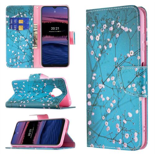 Saturcase Coque Pour Nokia G10 G20 / Nokia 6.3, Beau Motif Pu Cuir Magnétique Flip Portefeuille Support Porte-Carte Protecteur Housse Étui Pour Nokia G10 G20 / Nokia 6.3 (Bo-4)
