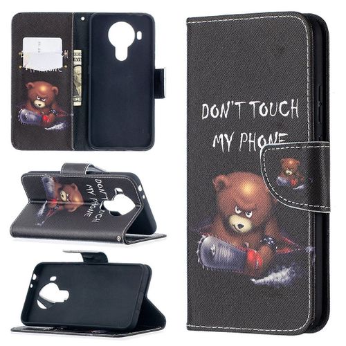 Saturcase Coque Pour Nokia 5.4, Beau Motif Pu Cuir Magnétique Flip Portefeuille Support Porte-Carte Protecteur Housse Étui Pour Nokia 5.4 (Bo-6)