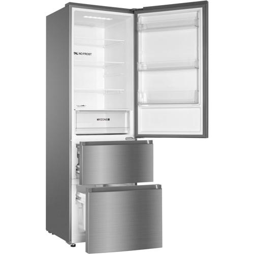 Réfrigérateur Combiné Haier HTR3619FNMN - 348 litres Classe F Argent