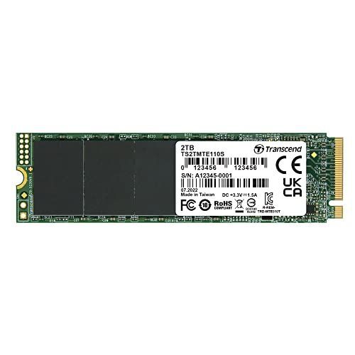 Transcend 110S - SSD - 2 To - interne - M.2 2280 - PCIe 3.0 x4 (NVMe) - pour HP ProBook 640 G4, 650 G4; ZBook 14u G4, 14u G5, 15 G4, 15 G5, 15u G5, 17 G4, 17 G5