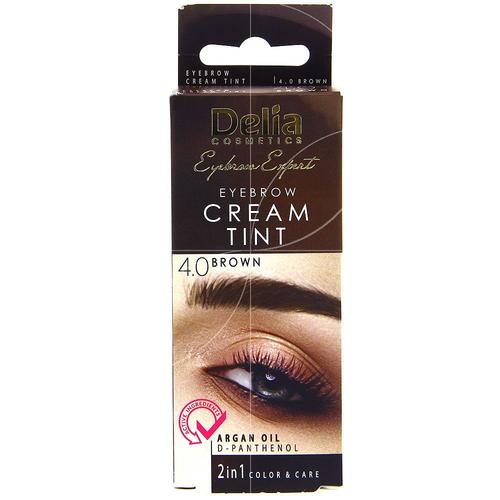 Delia Cosmetics - Crème Colorante Sourcils 4.0 Marron - 15ml+15ml 