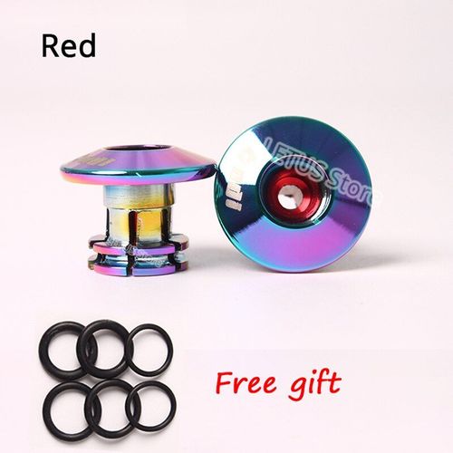 1pair Rouge - Poignées Antidérapantes Et Bouchons De Cintre Pour Vélo, 2 Pièces, Fermes, Légères, Équilibrées, Compatibles Vtt, Bmx, Tour De France