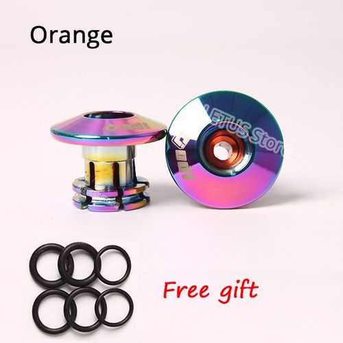 1pair Orange - Poignées Antidérapantes Et Bouchons De Cintre Pour Vélo, 2 Pièces, Fermes, Légères, Équilibrées, Compatibles Vtt, Bmx, Tour De France