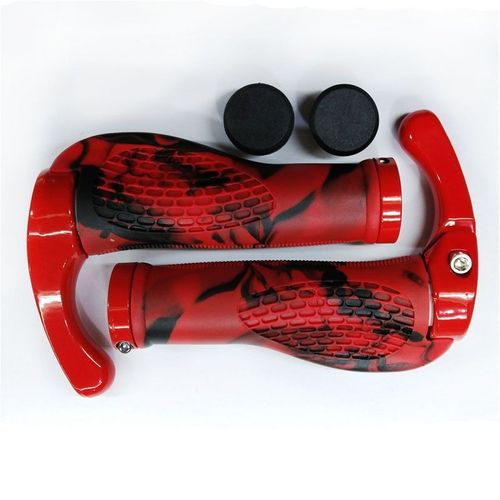 Rouge - Poignées Ergonomiques Pour Guidon De Vélo, Embouts De Barre, Prises Vtt Confortables, Pièces De Cyclisme, Poignées De Vélo Pour Vélo