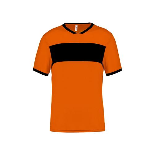 Maillot foot orange online et noir