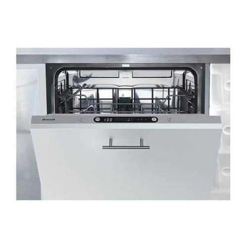Brandt DWJ127DS - Lave vaisselle Argent - Encastrable - largeur : 59.5