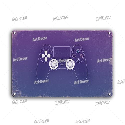 20x30cm - Affiche De Jeux De L'ancienne École, Signe En Étain, Vintage, Décor De Salle De Gamer, Plaque En Métal, Shabby Chic Homme Grotte Net Bar, Plaques De Décoration Murale'art