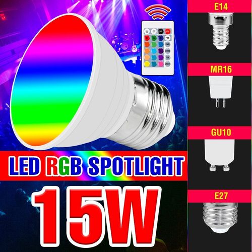 Lampe Led Spot E27, 220v, Rgb, Gu10, 5.3, Bulbes Colorées, E14, Magique, Mr16, Pour Maison Intelligente